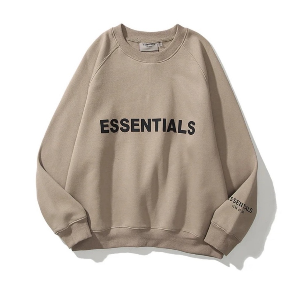 Essentials Fear of God Crewneck in Taupe